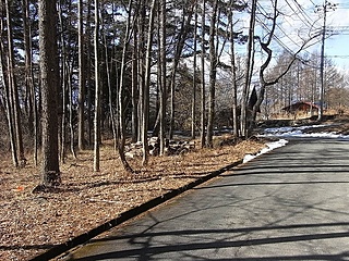 現地（写真左）と北側私道