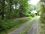 敷地（写真左側）と公道の様子